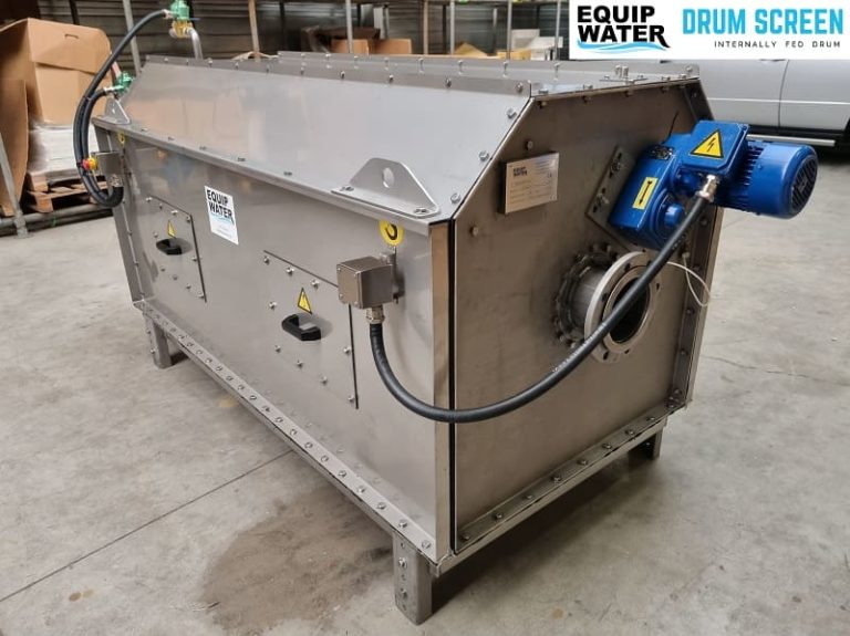 Internally Fed - DRUM SCREEN - Wastewater Fine Filtration - EQUIPWATER